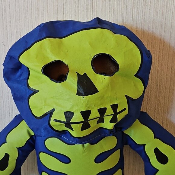 Teddy Bear In Halloween Skeleton Bones Costume Nylon Parachute Stuffed Animal - Picture 7 of 12
